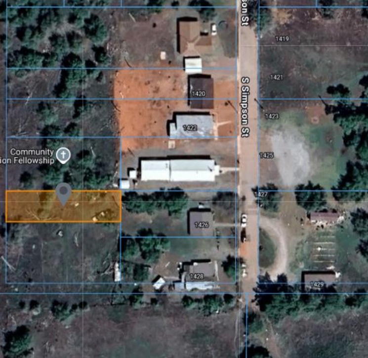S Simpson St (behind 1426 S Simpson St) in Elk City, OK